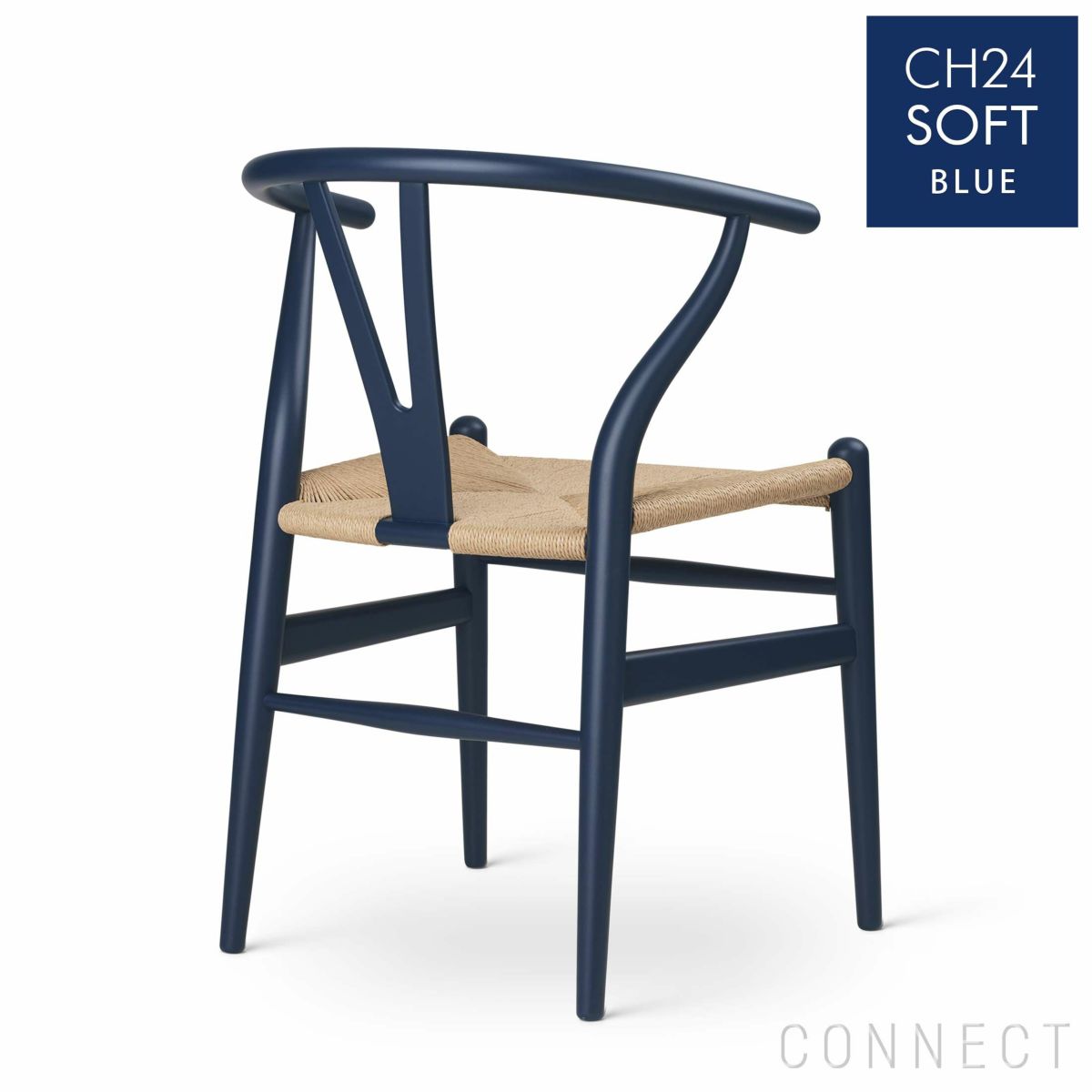 【ポイント10倍】CARL HANSEN & SON （カール・ハンセン＆サン） / CH24 SOFT / BLUE（ブルー） / Yチェアソフト（ワイチェア） ビーチ材・マットカラー