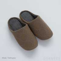 Kvadrat （クヴァドラ）/CONNECTオリジナルルームシューズ / Tambourine Hallingdal （タンバリンハリンダル）/ カーキ×ダークグレー