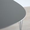 FRITZ HANSEN（フリッツ・ハンセン） / TABLE SERIES（テーブルシリーズ）B612 / スーパー楕円テーブル / グレー / クローム脚