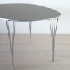 FRITZ HANSEN（フリッツ・ハンセン） / TABLE SERIES（テーブルシリーズ）B612 / スーパー楕円テーブル / グレー / クローム脚