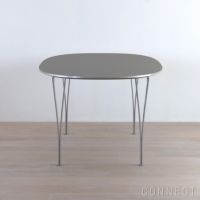 FRITZ HANSEN（フリッツ・ハンセン） / TABLE SERIES（テーブルシリーズ）B616 / スーパー楕円テーブル / グレー / クローム脚