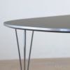 FRITZ HANSEN（フリッツ・ハンセン） / TABLE SERIES（テーブルシリーズ）B616 / スーパー楕円テーブル / グレー / クローム脚