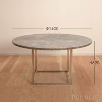 FRITZ HANSEN（フリッツ・ハンセン） / PK54 / Marble Honed / グレーブラウン / ダイニングテーブル