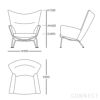 CARL HANSEN & SON（カール・ハンセン＆サン） / CH445 WING CHAIR（ウィングチェア） / ステンレススチール / Fiord（フィヨルド） 151