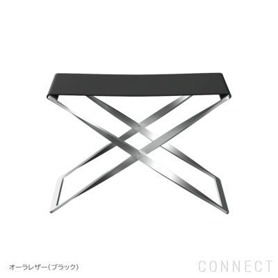 FRITZ HANSEN（フリッツ・ハンセン） / PK91（ピーケー91） / オーラレザー / ブラック / スツール《ケースブックプレゼント》
