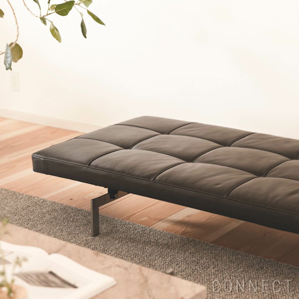 FRITZ HANSEN（フリッツ・ハンセン） / PK80（ピーケー80） / グレースレザー / ダークブラウン / デイベッド