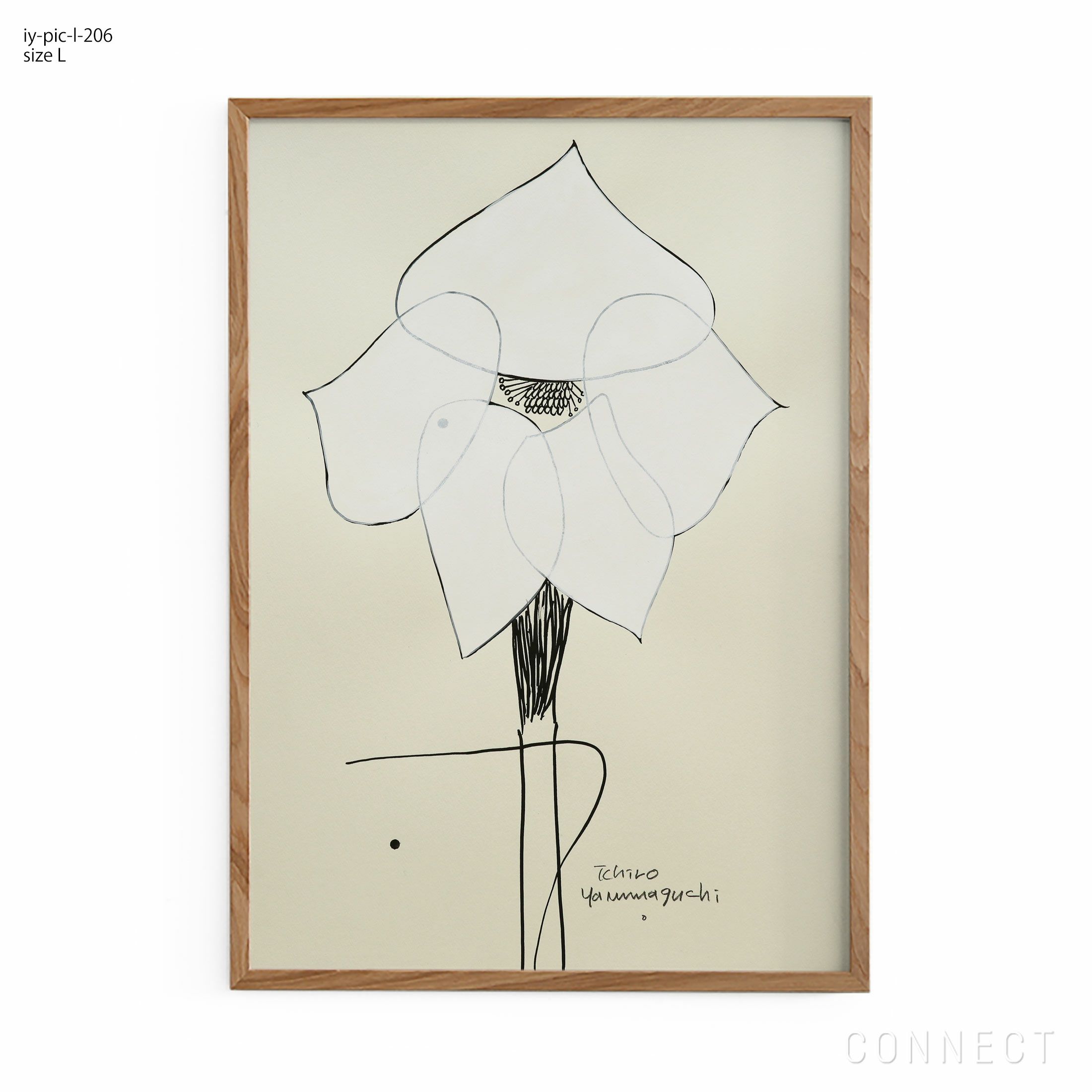 山口一郎　原画Lサイズ　週末お値下げ！ 販売終了］山口一郎 / Lサイズ / クリスマスローズ / iy-pic-l-206