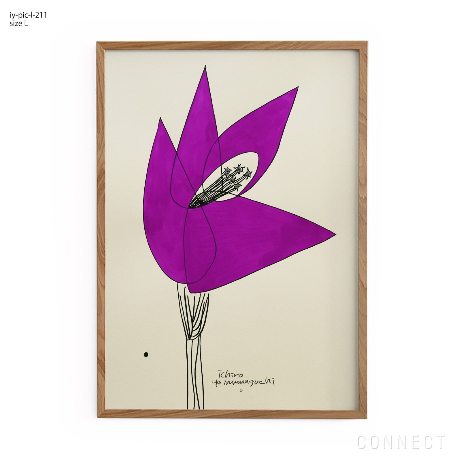 原画　ichiro yamaguchi 山口一郎　HANA 花　紫 原画 ichiro yamaguchi 山口一郎 HANA 花 紫 在庫限り】 山口
