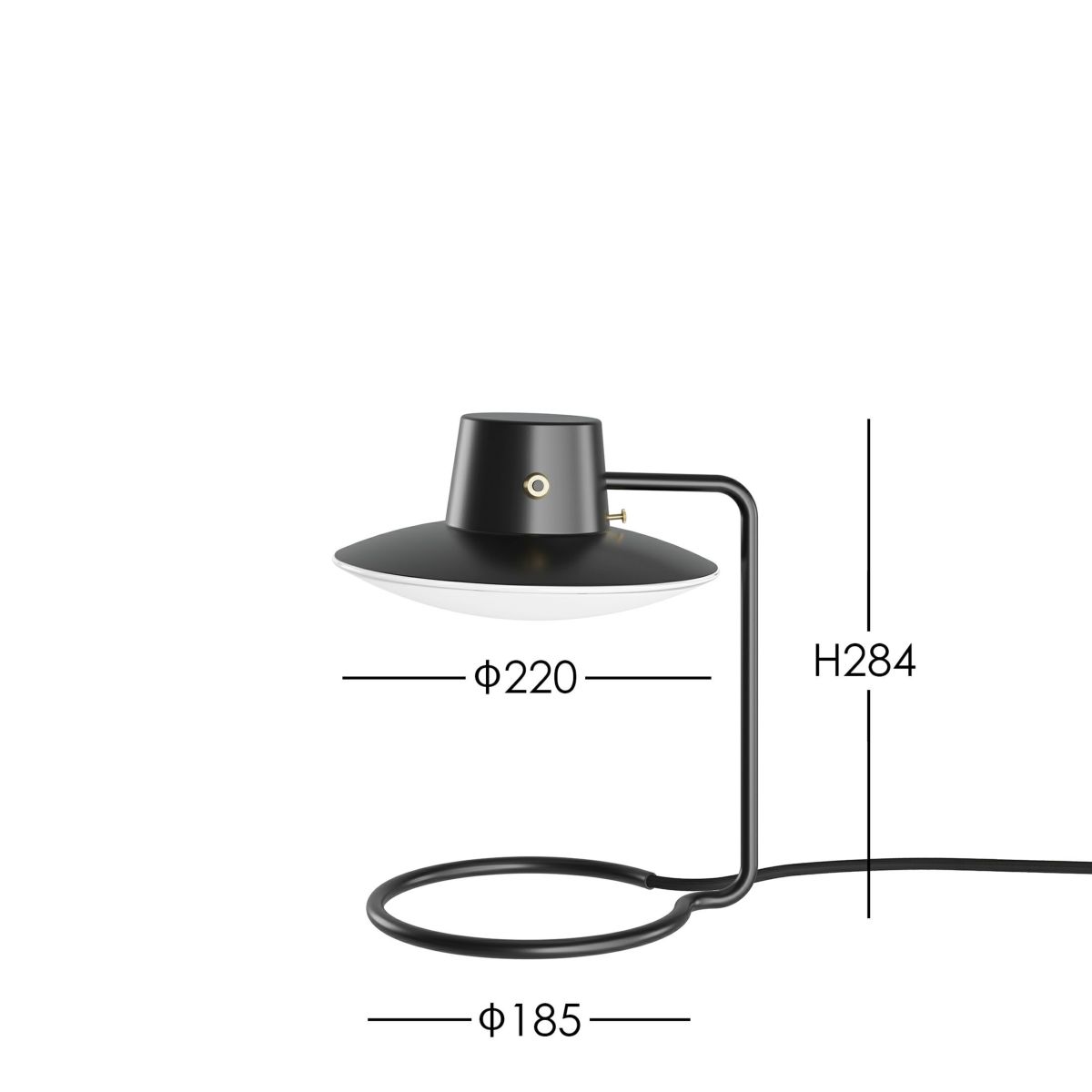 Louis Poulsen（ルイスポールセン） / AJ Oxford Table Lamp（オックスフォード テーブルランプ） / メタルシェードタイプ / H280mm