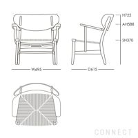 CARL HANSEN & SON（カール・ハンセン＆サン） / CH22 / オーク材・ウォルナット材・オイル仕上げ / ラウンジチェア