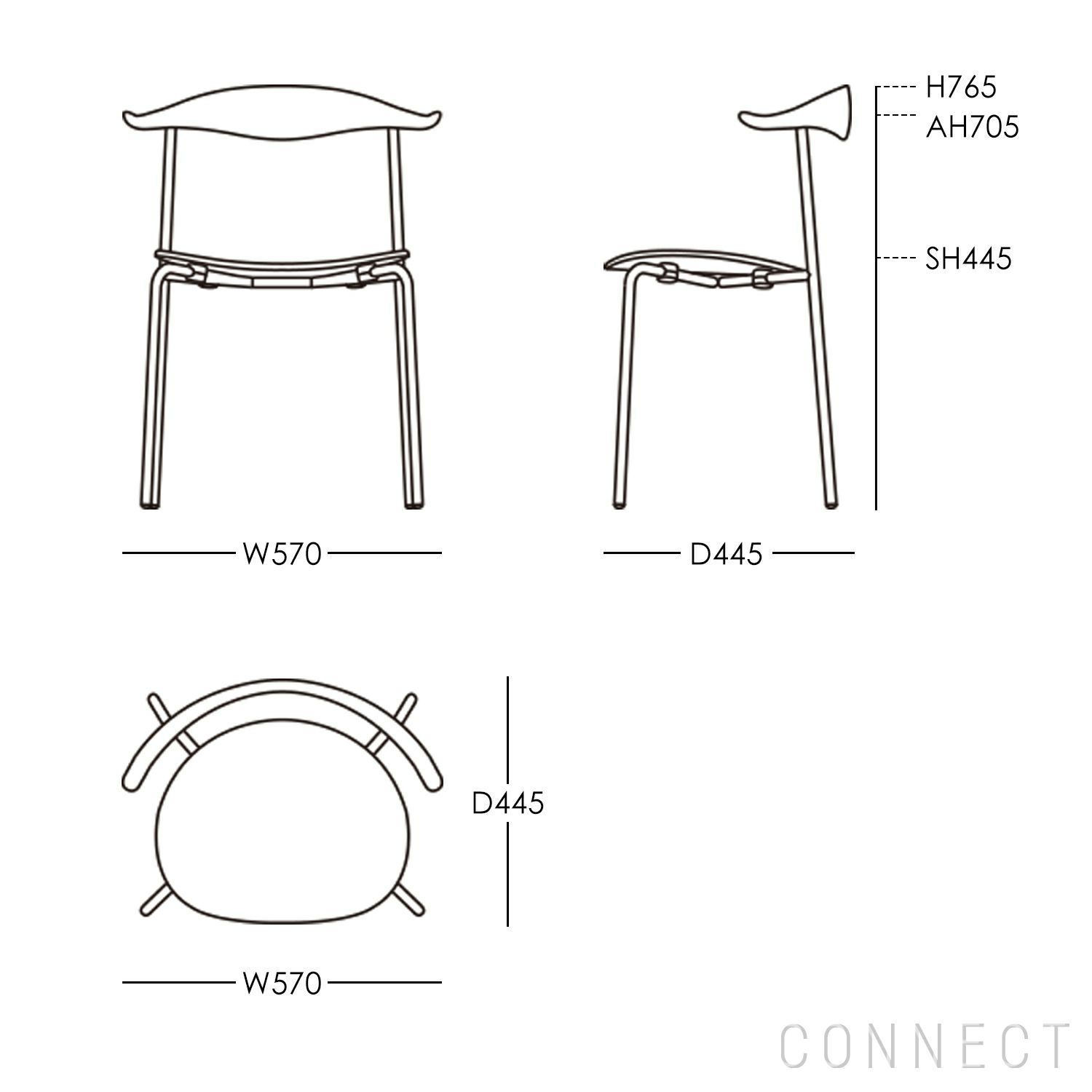 CARL HANSEN & SON（カール・ハンセン＆サン） / CH88T / オーク材・ソープ仕上げ・ブラック脚 / ダイニングチェア
