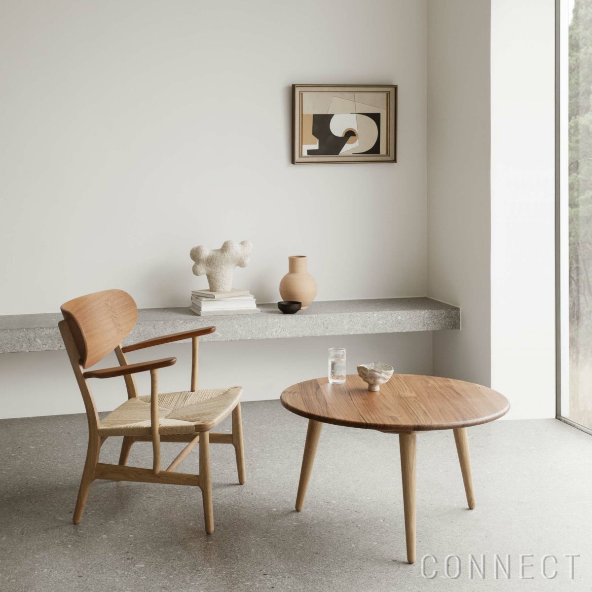 CARL HANSEN & SON（カール・ハンセン＆サン） / CH008 / チーク材・オーク材・オイル仕上げ / φ78cm / コーヒーテーブル