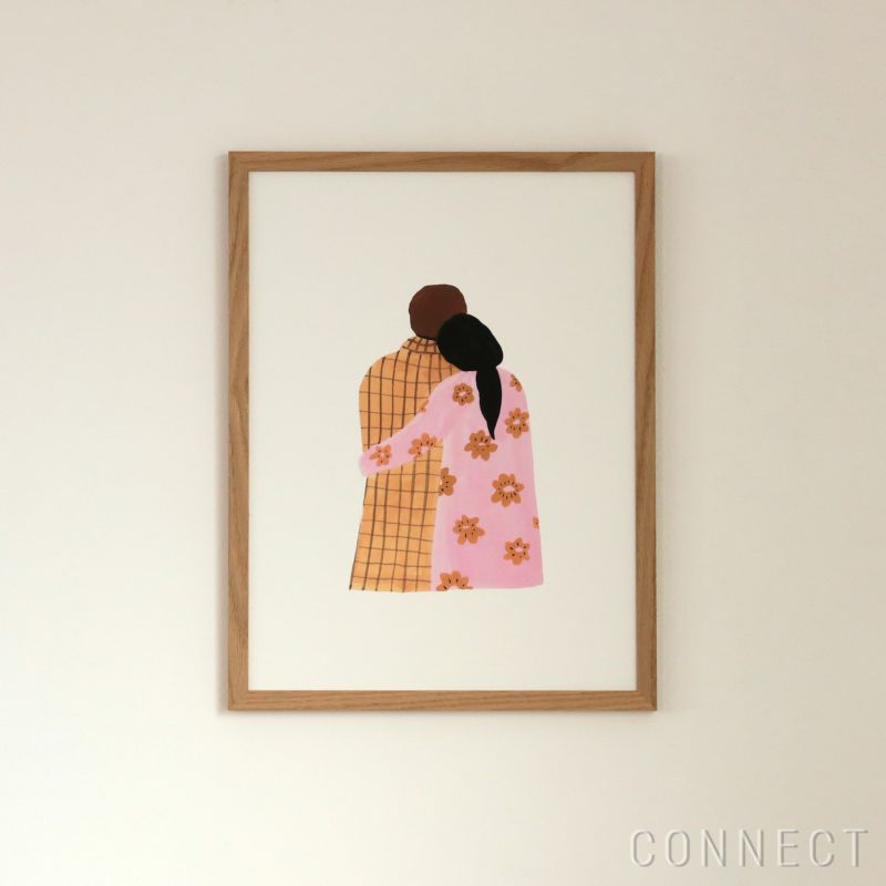 THE POSTER CLUB（ザ・ポスタークラブ） / Laura Page（ローラ・ペイジ） / Couple 30×40cm / オークフレーム / ポスター