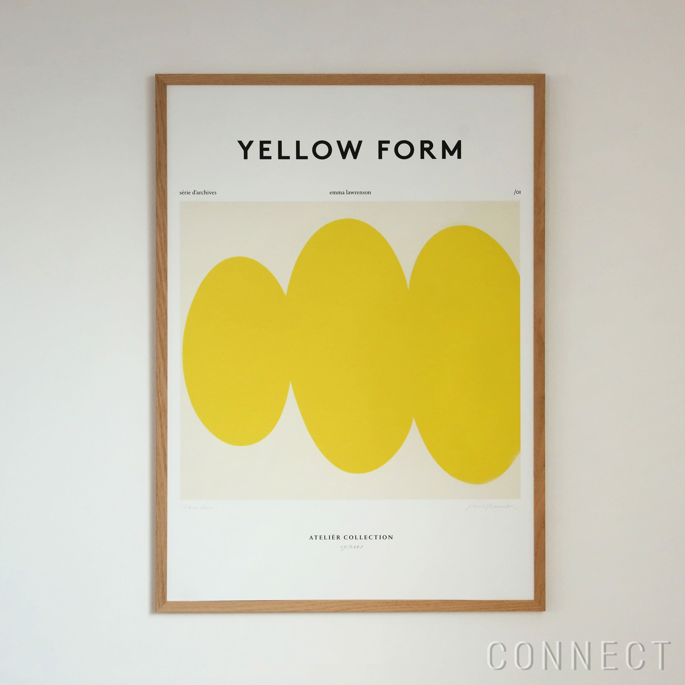THE POSTER CLUB（ザ・ポスタークラブ） / Emma Lawrenson（エマ・ローレンソン） / Yellow Form 50×70cm / ポスターのみ（フレームなし）