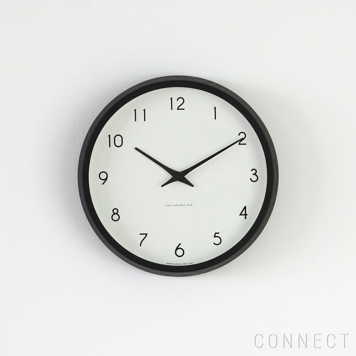 Lemnos（レムノス） / Campagne（カンパーニュ） ブラック / オーク・ウレタン塗装 掛け時計 電波時計【CONNECT別注】