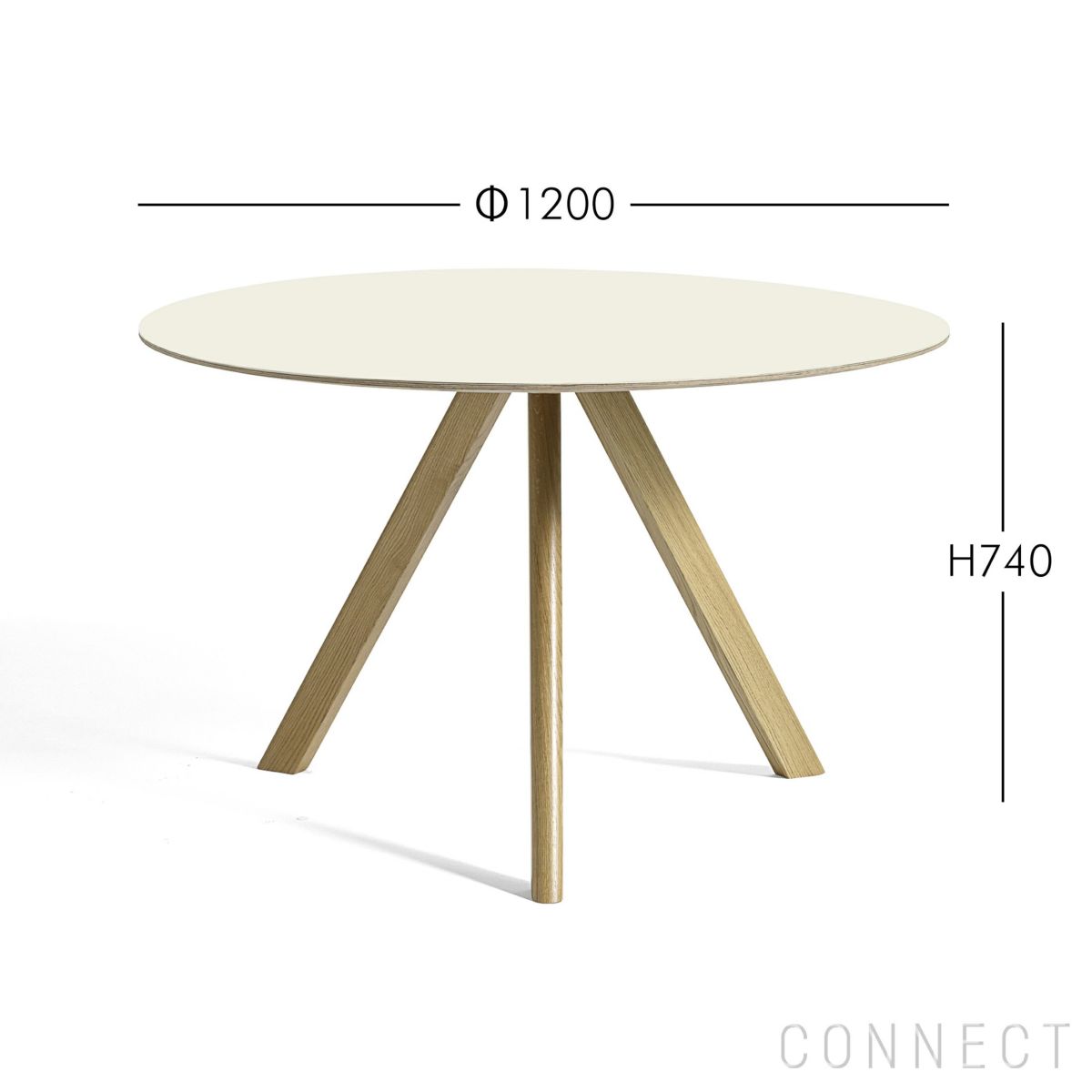 HAY（ヘイ） / CPH 20 ROUND（ラウンド） / Φ120cm / オフホワイトリノリウム / テーブル