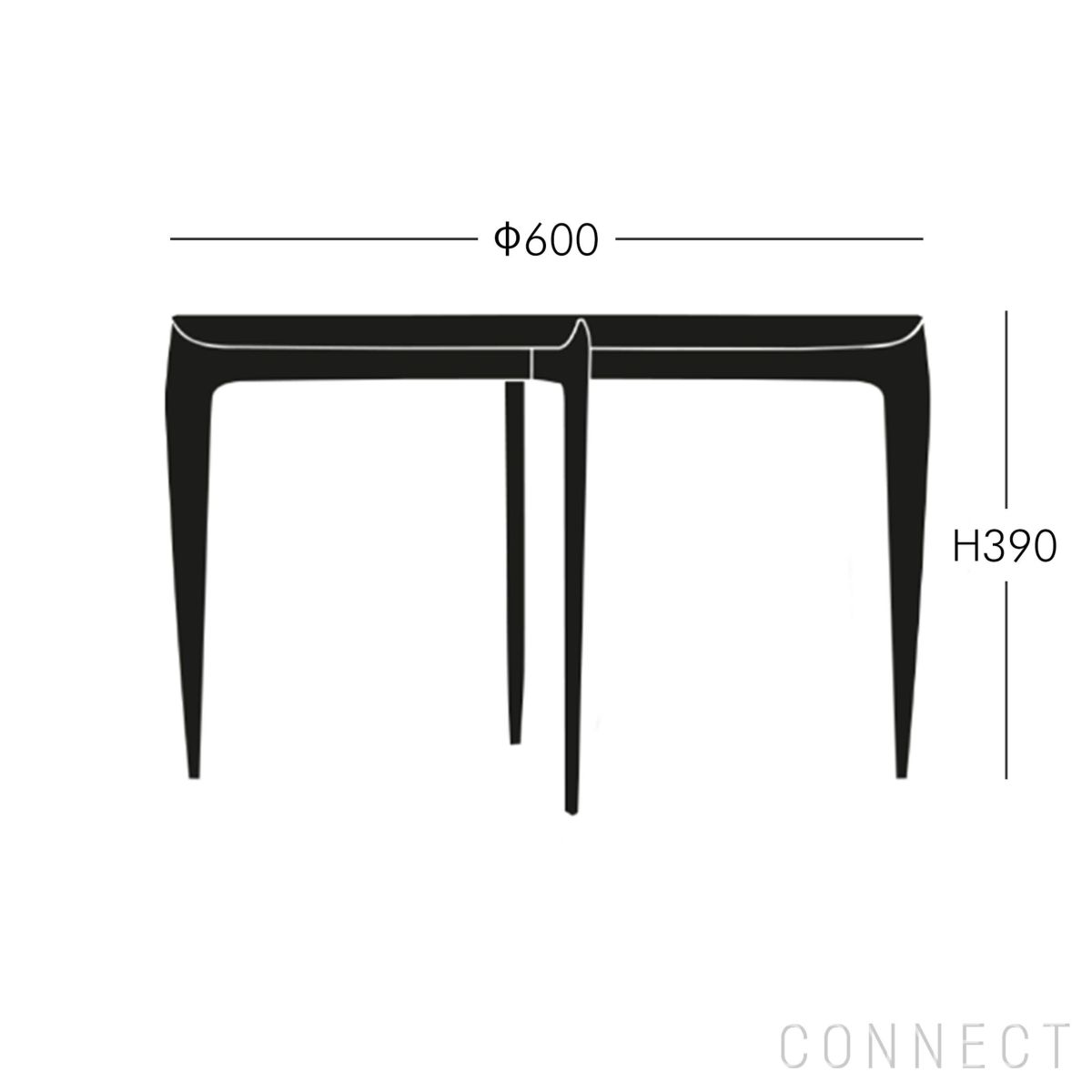 FRITZ HANSEN（フリッツ・ハンセン） / TRAY TABLE（トレイテーブル） / 折りたたみ式トレイテーブル / φ60cm / オーク