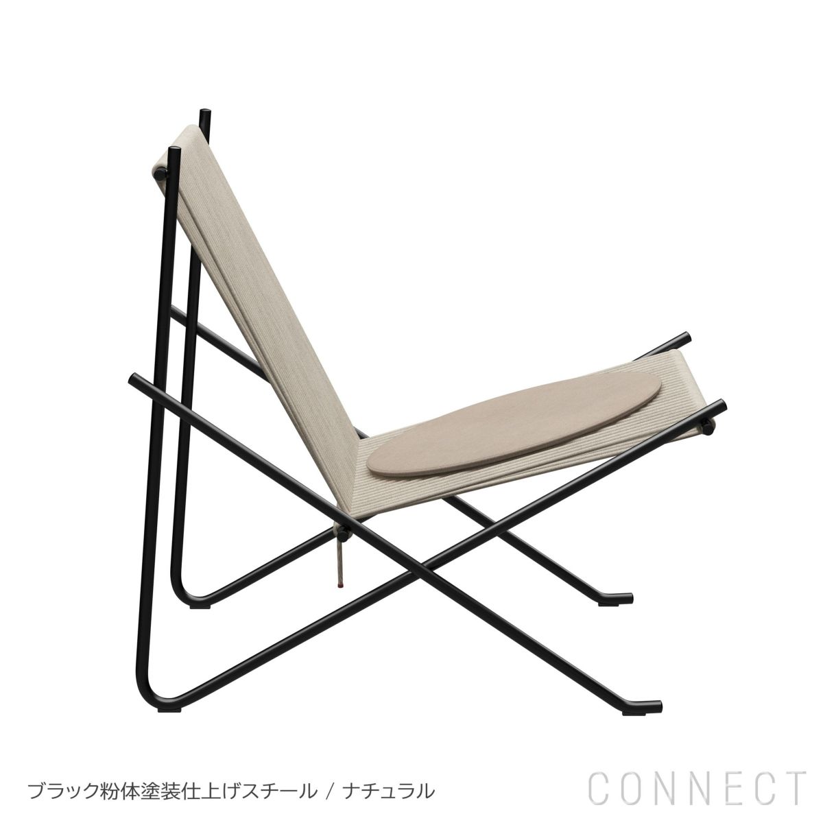 FRITZ HANSEN（フリッツ・ハンセン） / PK4（ピーケー） / 麻ひも / クッション付き（キャンバス） / ラウンジチェア