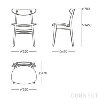 CARL HANSEN & SON（カール・ハンセン＆サン） / CH30P / オーク材・ブラック塗装 / Thor 350 / ダイニングチェア