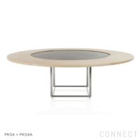FRITZ HANSEN（フリッツ・ハンセン） / PK54（ピーケー54） / ファウスケ大理石 ロール仕上げ（グレーホワイト） / PK54A / PK54用リング状延長テーブル付き / ダイニングテーブル