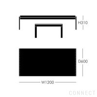 FRITZ HANSEN（フリッツ・ハンセン） / PK63A（ピーケー63エー） / ファウスケ大理石 ロール仕上げ（グレーホワイト） / コーヒーテーブル / 120×60cm