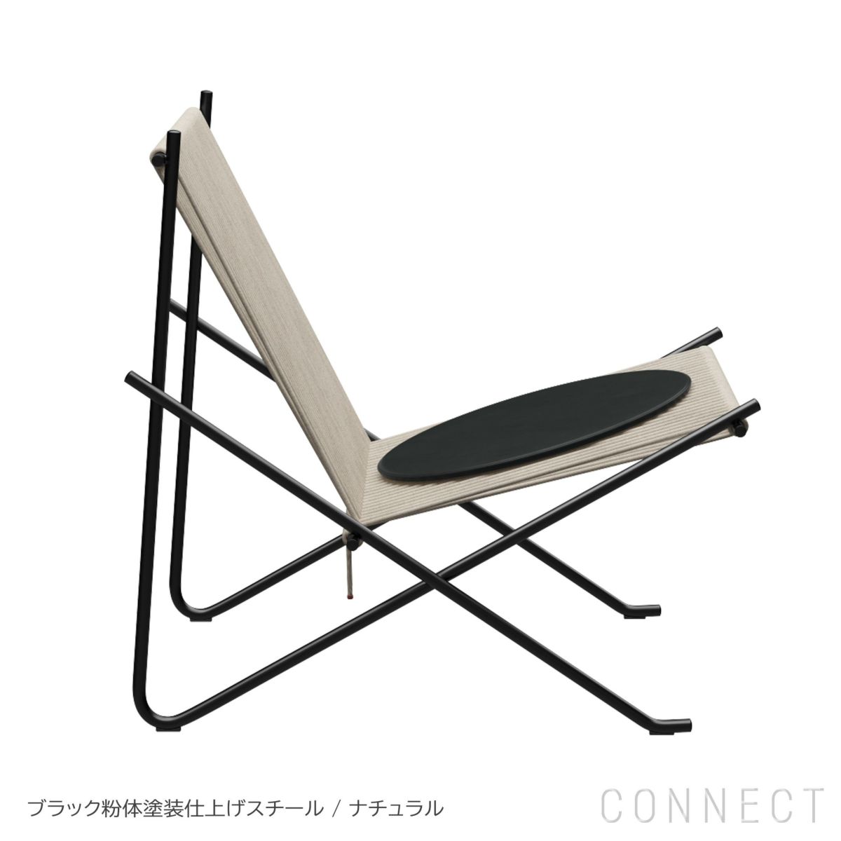 FRITZ HANSEN（フリッツ・ハンセン） / PK4（ピーケー4） / 麻ひも / クッション付き（グレースレザー） / ラウンジチェア