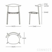 CARL HANSEN & SON（カール・ハンセン＆サン） / CH88P / オーク材・オイル仕上げ・ブラック脚 / Thor 307 / ダイニングチェア