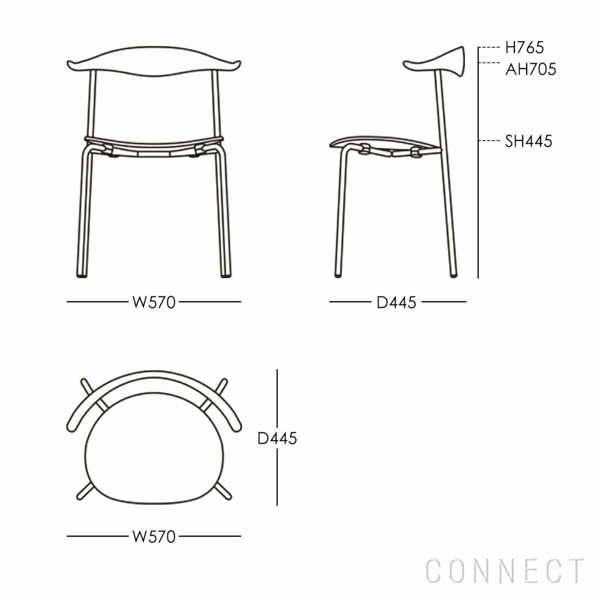 CARL HANSEN & SON（カール・ハンセン＆サン） / CH88P / オーク材・オイル仕上げ / Thor 307 / ダイニングチェア