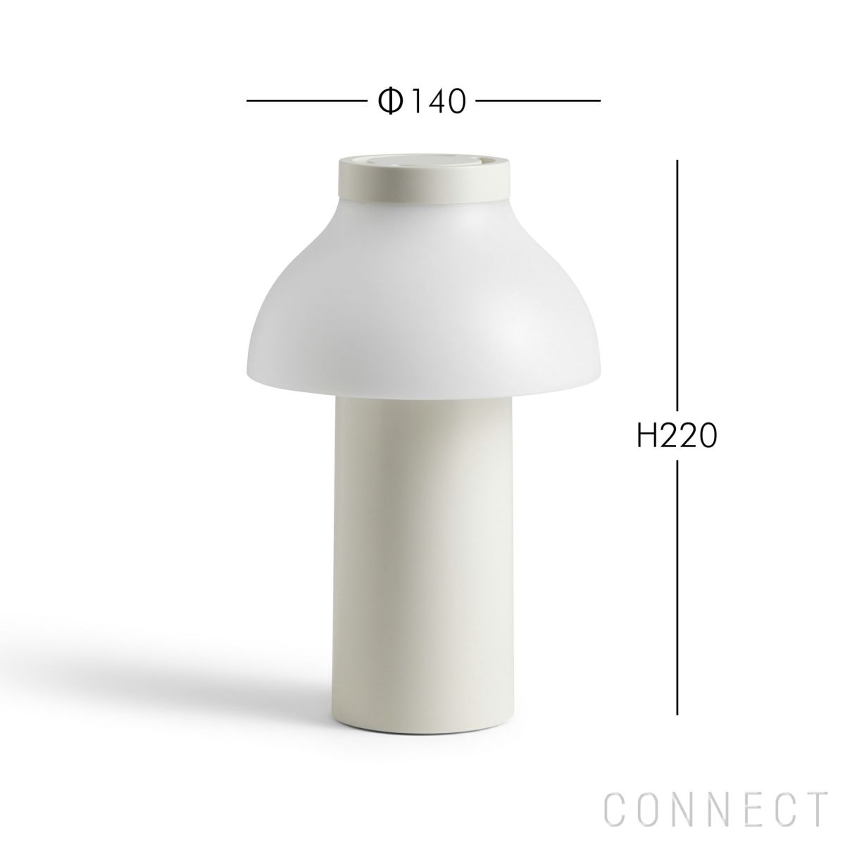 HAY（ヘイ） / PC PORTABLE（PCポータブル） / リサイクル仕様 / クリームホワイト / テーブルランプ