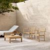 CARL HANSEN & SON （カール・ハンセン＆サン） / AH601 Outdoor Lounge Chair（AHアウトドアシリーズ） / チーク材・無塗装 / ラウンジチェア