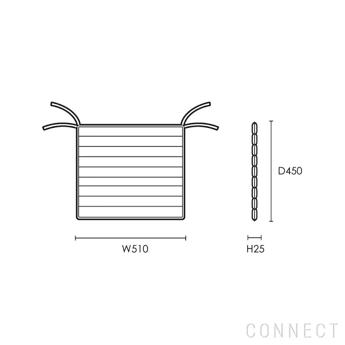 CARL HANSEN & SON （カール・ハンセン＆サン） / CU AH601S（AH601ラウンジチェア専用バッククッション） / Agora Liso life oat 1760 / 屋外・アウトドア用