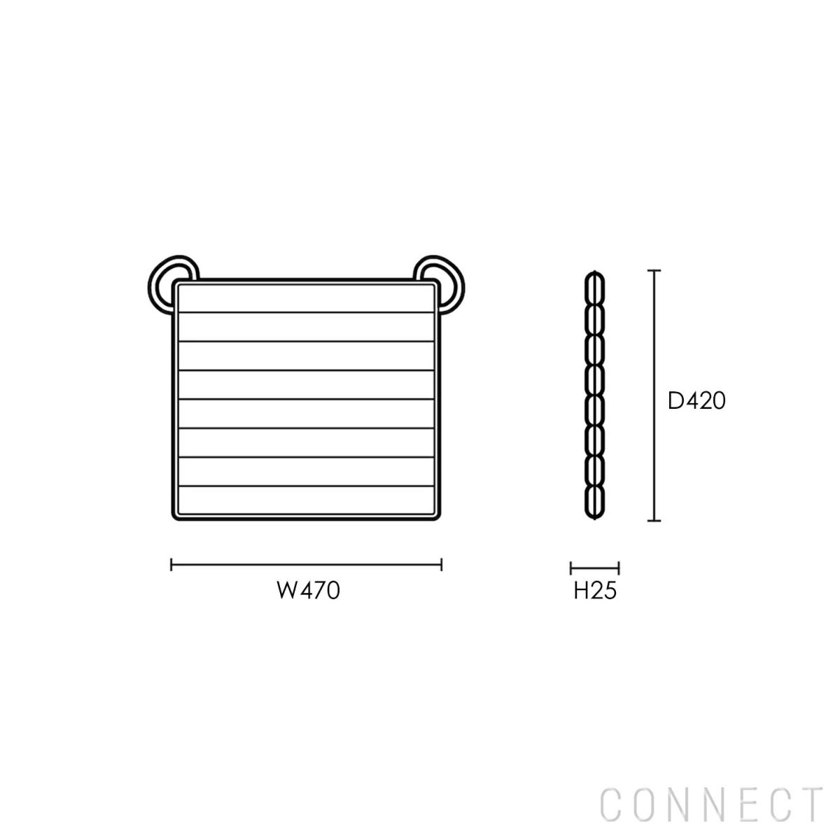 CARL HANSEN & SON （カール・ハンセン＆サン） / CU AH603B（AH603デッキチェア専用バッククッション） / Agora Liso life oat 1760 / 屋外・アウトドア用