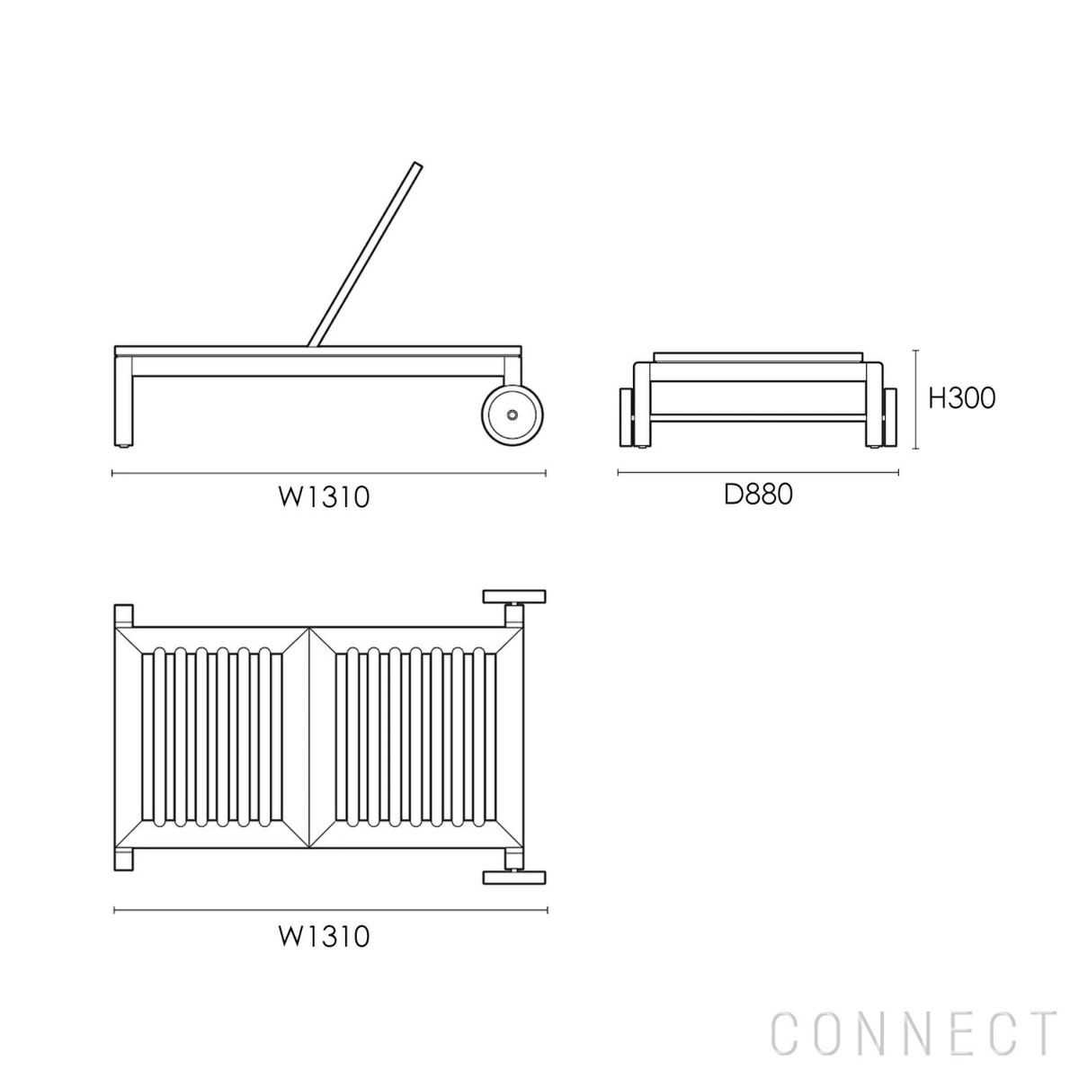 CARL HANSEN & SON （カール・ハンセン＆サン） / AH604 Outdoor Lounger（AHアウトドアシリーズ） / チーク材・無塗装 / リクライニングチェア