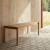 CARL HANSEN & SON （カール・ハンセン＆サン） / AH912 Outdoor Table Bench（AHアウトドアシリーズ） / チーク材・無塗装 / ベンチ