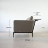 【アウトレット】Vitra（ヴィトラ） / Suita Sofa 2-Seater（スイタソファ 2シーター）バッククッション クラシック トレー付き / Dumet 17 sand melange / ベーシックダーク脚・パウダーコート仕上げ