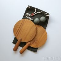 SKAGERAK（スカゲラック） / Beach Tennis（ビーチテニス） / チーク材 / ラケット2本＋ゴム製ボール2個付き