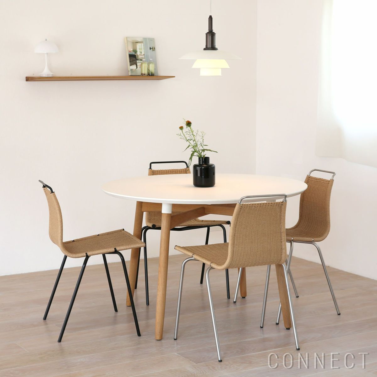 CARL HANSEN & SON （カール・ハンセン＆サン） / PK1（ピーケー1）/ ナチュラルペーパーコード / ステンレススチール脚