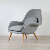 FREDERICIA（フレデリシア） / Swoon Lounge Armchair（スウーンラウンジアームチェア） / Model 1770 / オーク材・オイル仕上げ / Hallingdal 130（ハリンダル）