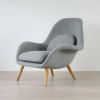 FREDERICIA（フレデリシア） / Swoon Lounge Armchair（スウーンラウンジアームチェア） / Model 1770 / オーク材・オイル仕上げ / Hallingdal 130（ハリンダル）