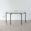 【アウトレット】Vitra（ヴィトラ） / Map Table（マップテーブル）台形 W1500 / ベーシックダーク脚・パウダーコート仕上げ / ブレーキ・キャスター付き / デスク