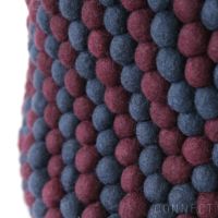 HAY（ヘイ） / BEAD BASKET WITH HANDLE（バスケット） / バーガンディシェブロン / フェルト製収納バスケット