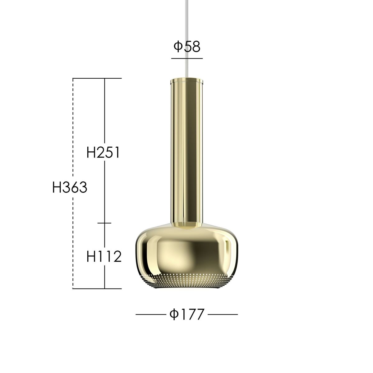 Louis Poulsen（ルイスポールセン） / VL 56 Pendant（VL56 ペンダント） / 真鍮ポリッシュ / ペンダントライト