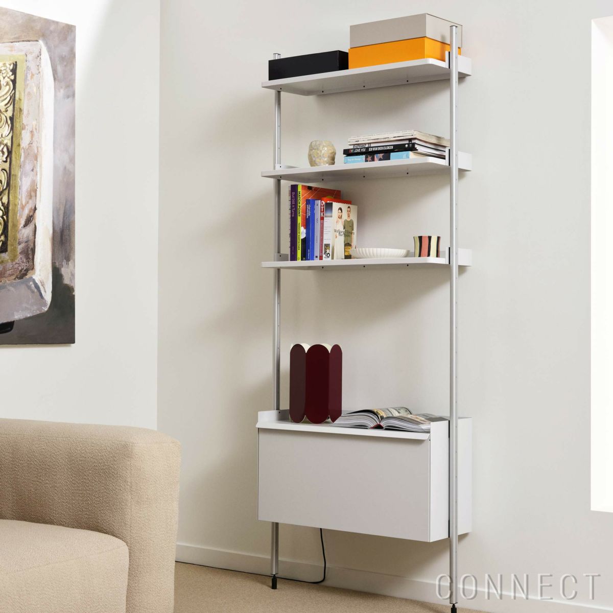 HAY（ヘイ） / PIER SYSTEM 131 1 COLUMN（ピアシステム） / シェルフ＋キャビネット / W82×D34×H209 / 壁面収納