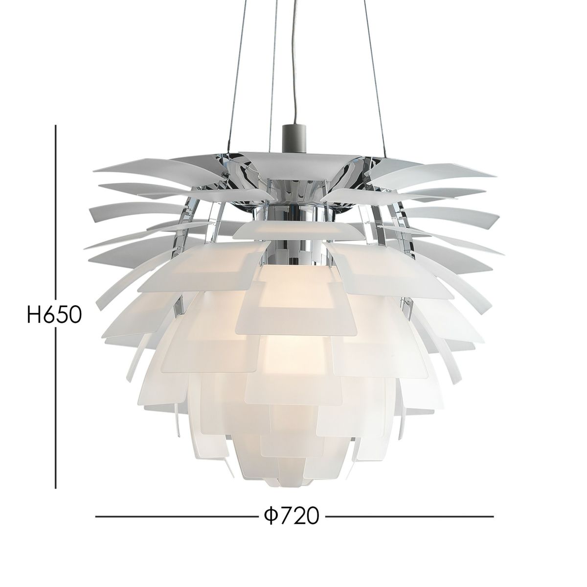 Louis Poulsen（ルイスポールセン） / PH Artichoke Glass 720（PHアーティチョークグラス720） / 組込LED 3000K / ペンダントライト【要電気工事】