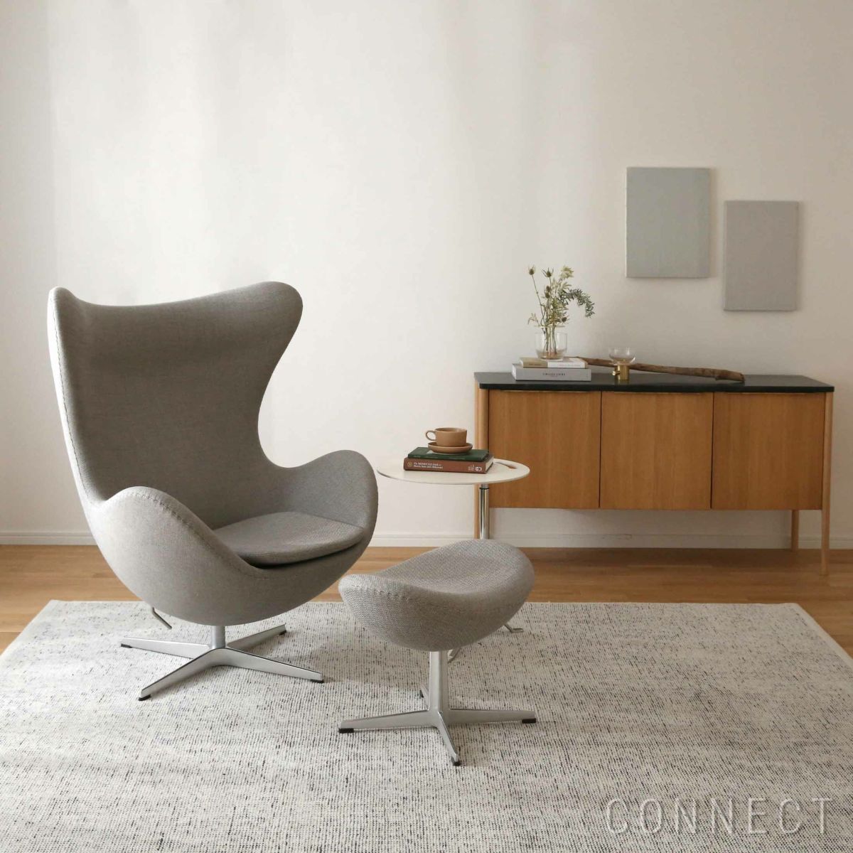 SKAGERAK（スカゲラック） / Jut Cabinet（ジュト キャビネット） / マーブル・ブラック / オーク材・オイル仕上げ / 収納