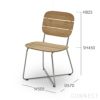  SKAGERAK（スカゲラック） / Lilium Chair（リリウム チェア） / チーク材 / ステンレススチール / 屋外・アウトドア用