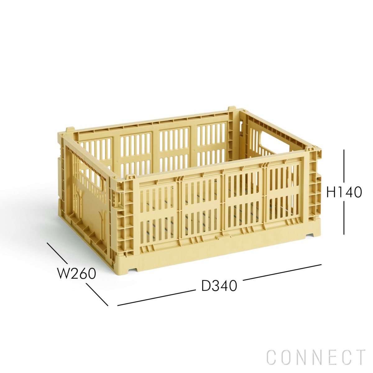 HAY（ヘイ） / COLOUR CRATE（カラークレート） / ゴールデンイエロー / Mサイズ / 収納ボックス