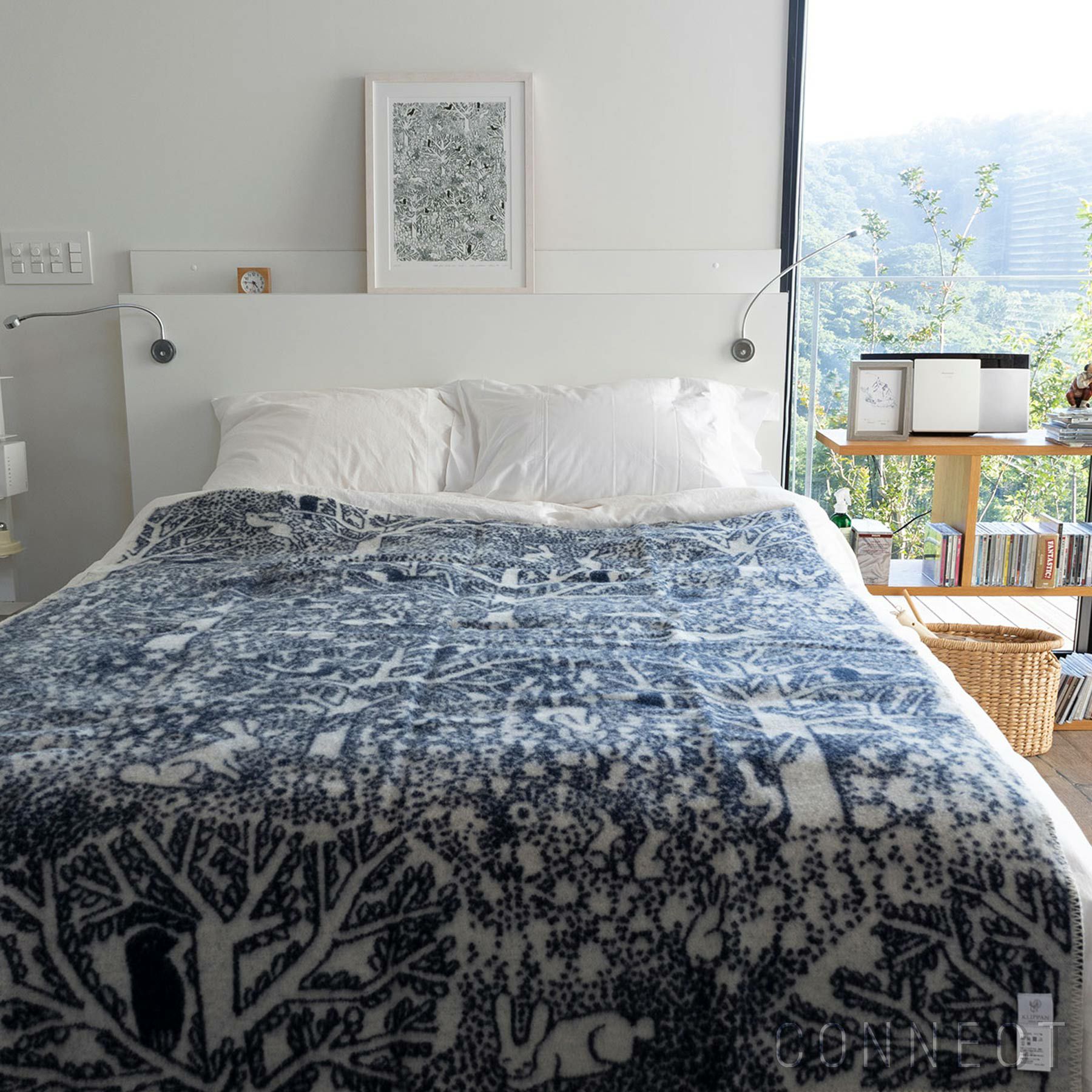 クリッパン ミナペルホネン ウールブランケット ハウスインザフォレスト／HOUSE IN THE FOREST ウールブランケット