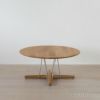 CARL HANSEN & SON （カール・ハンセン＆サン） E021 / EMBRACE LOUNGE TABLE / オーク材・オイル仕上げ・ブラック脚 / φ80cm / コーヒーテーブル