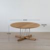 CARL HANSEN & SON （カール・ハンセン＆サン） E021 / EMBRACE LOUNGE TABLE / オーク材・オイル仕上げ・ブラック脚 / φ80cm / コーヒーテーブル